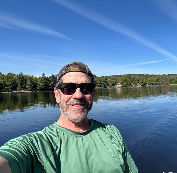 Doctor Kyser on lake